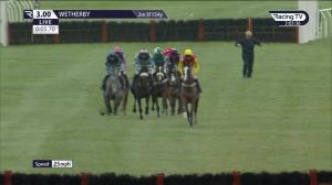 Video preview image for Wetherby 15:00 - William Hill Pick Your Places Handicap Hurdle (3)