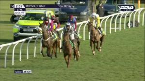 Video preview image for Musselburgh 14:05 - Bet365 Scottish Supreme Novices' Hurdle (2)
