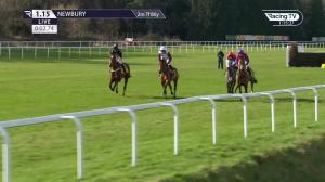 Video preview image for Newbury 13:15 - Betfair Cheltenham Roarcast Novices' Limited Handicap Chase (3)