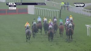 Video preview image for Exeter 14:30 - Virgin Bet British Stallion Studs EBF 'National Hunt' Novices' Hurdle (Qualifier) (4)