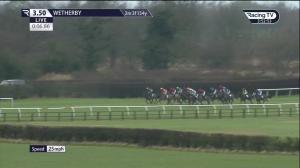Video preview image for Wetherby 15:50 - Follow @racingtv On Twitter Handicap Hurdle (5) (Div 1)