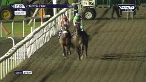 Video preview image for Kempton Park 19:30 - Unibet 3 Uniboosts A Day Handicap (Qualifier) (2)