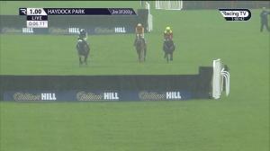 Video preview image for Haydock Park 13:00 - William Hill Cheltenham Non-Runner Money Back Novices' Limited Handicap Chase (3)