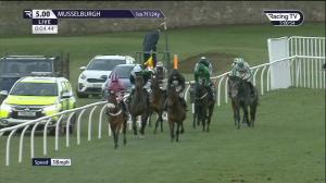 Video preview image for Musselburgh 17:00 - 100% Racing TV Profits Back To Racing Open National Hunt Flat (Qualifier) (4)