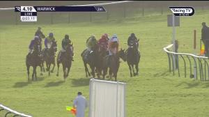 Video preview image for Warwick 16:10 - British Stallion Studs EBF Mares' Open National Hunt Flat (5)