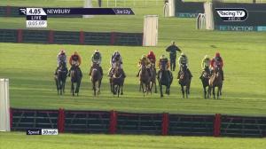 Video preview image for Newbury 16:05 - Play Pick 6 At BetVictor Handicap Hurdle (Qualifier) (3)