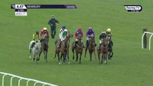Video preview image for Newbury 16:47 - Visit Irish Store Sales With Itm Open National Hunt Flat (5)