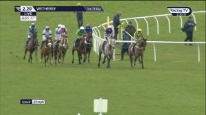 Video preview image for Wetherby 14:20 - Join Racing TV Now Novices' Handicap Chase (5)