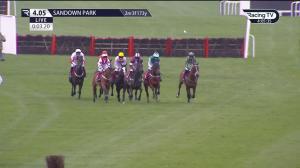 Video preview image for Sandown Park 16:05 - Team Forces Handicap Hurdle (3)