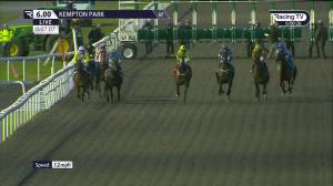 Video preview image for Kempton Park 18:00 - Unibet Extra Place Offers Every Day Fillies' Handicap (Qualifier) (5)
