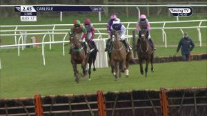 Video preview image for Carlisle 14:45 - Happy 37th Birthday Nicola Fox Mares' Novices' Handicap Hurdle (5)
