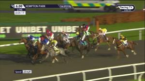 Video preview image for Kempton Park 18:00 - Unibet Horserace Betting Operator Of The Year Novice Stakes (5)