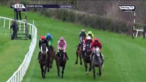 Video preview image for Down Royal 15:55 - Follow On Instagram @bluegrasshorsefeed Rated Novice Chase