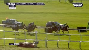 Video preview image for Cheltenham 16:50 - Mrs Paddy Power Mares' Chase (Liberthine) (Grade 2) (1)