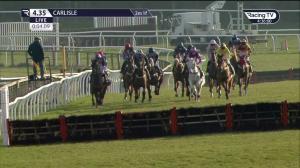 Video preview image for Carlisle 16:35 - Join RacingTV Now Handicap Hurdle (5)