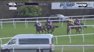 Video preview image for Newbury 13:55 - In Loving Memory Of Steve Baker Novices' Hurdle (3)