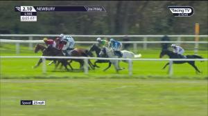 Video preview image for Newbury 14:10 - Download The BetVictor App Conditional Jockeys' Veterans' Handicap Chase (Series Final) (2)