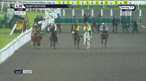 Video preview image for Kempton Park 18:00 - Visit racingtohelpukraine.UK To Help Handicap (6)