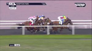 Video preview image for Kempton Park 19:30 - Wise Betting At racingtv.com Handicap (6) (Div 2)
