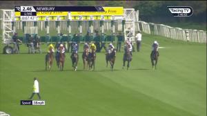 Video preview image for Newbury 14:46 - Coln Valley Stud Bridget Maiden Fillies' Stakes (Newcomers') (4) (Div 2)