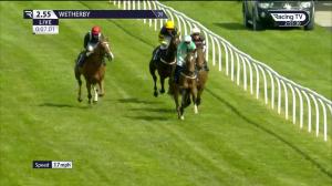 Video preview image for Wetherby 14:55 - Watch Racing TV In Stunning HD Novice Stakes (5)