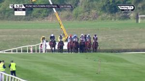 Video preview image for Punchestown 17:20 - Irish Mirror Novice Hurdle (War Of Attrition) (Grade 1)