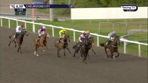 Video preview image for Chelmsford City 18:30 - Steps In Concert 6th August Fillies' Handicap (4)