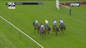 Video preview image for Warwick 18:50 - Peter Elvis Allsopp Heavenly Birthday Mares' Novices' Chase (3)