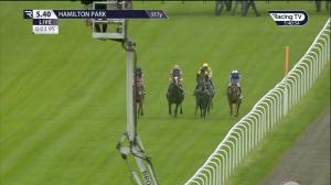 Video preview image for Hamilton Park 17:40 - British EBF Supporting Racing Welfare Mentalhealthawarnessweek Novice Stakes (Qualifier) (4)