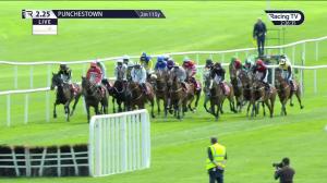 Video preview image for Punchestown 14:25 - Bar One Racing €50 Free Bet Handicap Hurdle (Div 1)