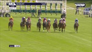 Video preview image for Newbury 13:35 - Get A Run For Your Money At BetVictor Maiden Stakes (5) (Div 1)