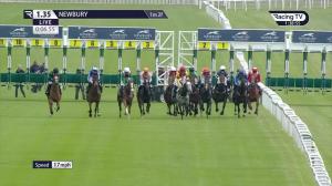 Video preview image for Newbury 13:35 - Ocs Goodliffe Amateur Jockeys' Handicap (5) (Div 2)