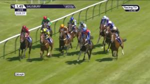 Video preview image for Salisbury 13:45 - Due Diligence Standing At Whitsbury Manor British EBF Blagrave Maiden Stakes (4)