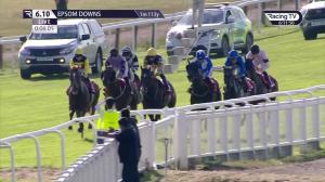 Video preview image for Epsom Downs 18:10 - Watch Racing Online Free With Coral Apprentice Handicap (5)