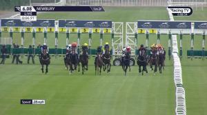 Video preview image for Newbury 18:08 - Donnington Grove Vets Amateur Jockeys' Handicap (5)