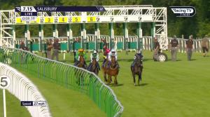 Video preview image for Salisbury 19:15 - Roger Jowett Memorial British EBF Fillies' Novice Stakes (4)