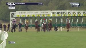 Video preview image for Newmarket 18:55 - Follow @racingtv On Twitter Fillies' Handicap (5)