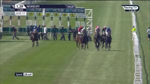 Video preview image for Newbury 13:20 - Download The BetVictor App Handicap (4)