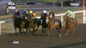 Video preview image for Kempton Park 19:30 - Unibet Horserace Betting Operator Of The Year Fillies' Handicap (5)