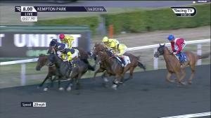 Video preview image for Kempton Park 20:00 - Unibet 3 Uniboosts A Day Handicap (Qualifier) (3)