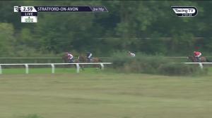 Video preview image for Stratford-on-Avon 14:59 - National Racehorse Week 10Th-18th September Novices' Hurdle (3)