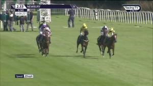 Video preview image for Newbury 14:53 - Dubai Duty Free Nursery Handicap (3)