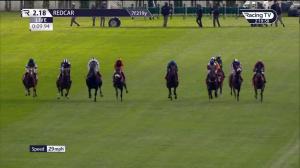 Video preview image for Redcar 14:18 - racingtv.com/freetrial Nursery Handicap (6)