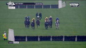 Video preview image for Wetherby 17:20 - Bet365 Handicap Hurdle (3)