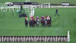 Video preview image for Punchestown 14:40 - Irish European Breeders Fund Supporting galabid.com/t21 Auction For Down Syndrome Centre Maiden Hurdle