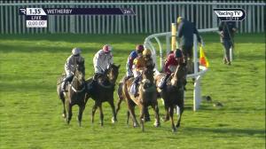 Video preview image for Wetherby 13:35 - wetherbyracing.co.uk Juvenile Maiden Hurdle (Qualifier) (4)