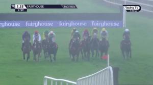 Video preview image for Fairyhouse 13:55 - Bar One Racing Drinmore Novice Chase (Grade 1)