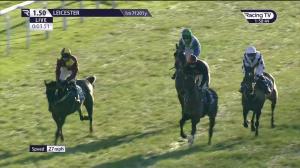 Video preview image for Leicester 13:50 - William Hill Play Responsibly Novices' Handicap Chase (5)