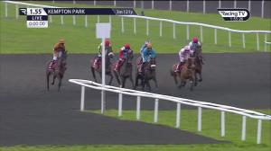 Video preview image for Kempton Park 13:55 - Ladbrokes "We Play Together" Mares' Handicap Hurdle (2)