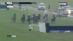 Video preview image for Newbury 13:15 - Coral First For Horse Racing Handicap Chase (3)
